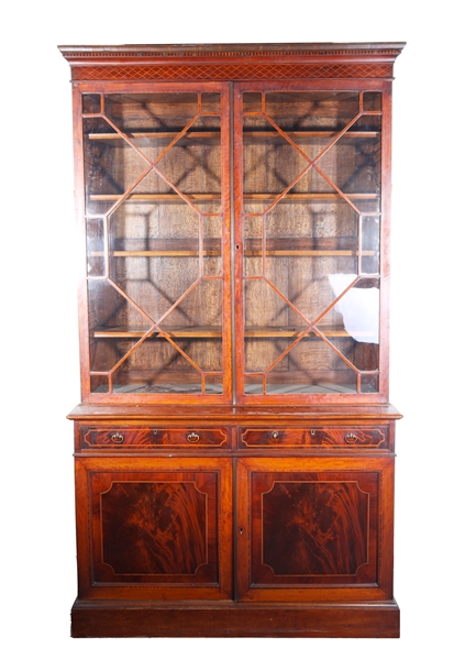 Large Antique China Hutch Cabinet