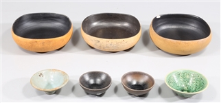 Group of Seven Vintage Japanese Ceramics