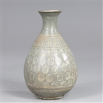 Korean Inlaid Celadon Glazed Vase