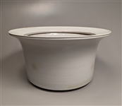 Large Chinese White Glazed Porcelain Flower Pot