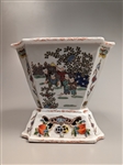 Fine Enameled Porcelain Flower Pot