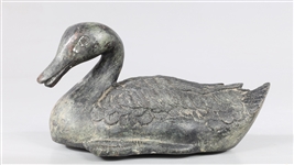 Vintage Chinese Bronze Duck Figure